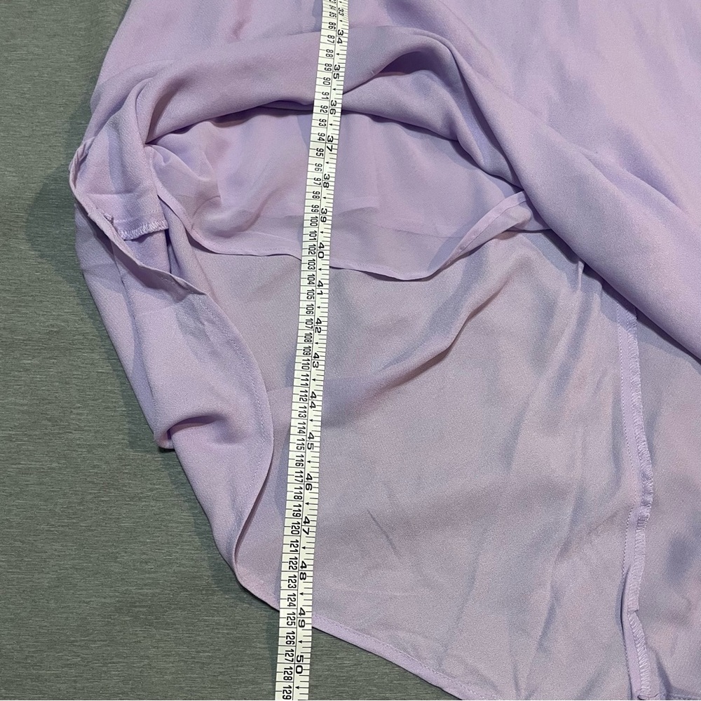 Wild Fable Lilac Lace Slip Midi Dress XXL | Y2K Satin Tie Back Summer Dress - Picture 10 of 14